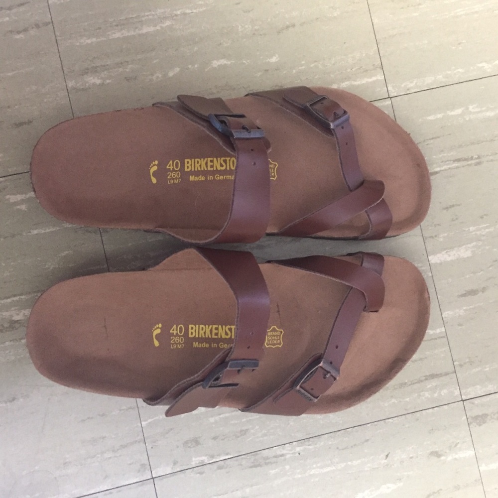 Unworn Brown Birkenstocks Size 40 (Womens 9)